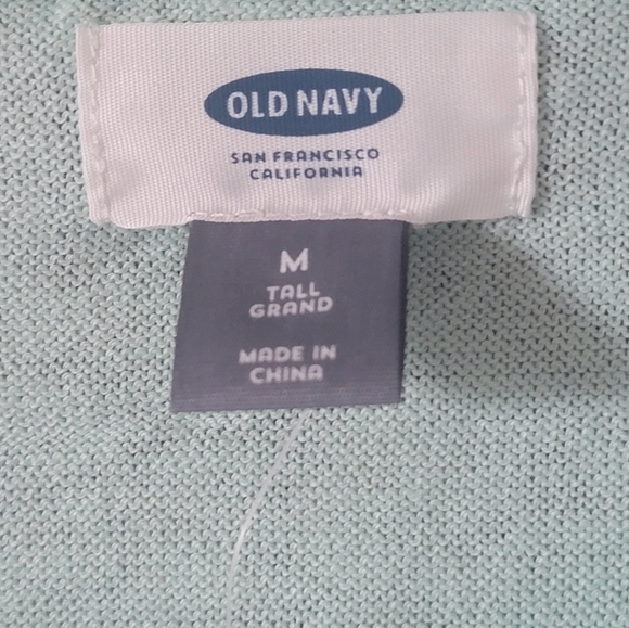 Old Navy Mint Green Cardigan. New with tags. Size M. Tall - Picture 3 of 4